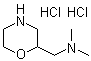 结构式 CAS# 122894-40-0, N,N-二甲基-2-吗啉甲胺盐酸盐