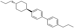 结构式 CAS# 122957-72-6, 反式-4-(4-丙基环己基)-4'-丙基联苯