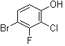 结构式 CAS# 1233026-52-2, 4-溴-2-氯-3-氟苯酚