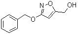 structure of CAS# 123320-44-5, 3-(Phenylmethoxy)-5-isoxazolemethanol;(3-Benzyloxy-isoxazol-5-yl)methanol; 5-(Hydroxymethyl)-3-(benzyloxy)isoxazole