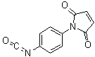 结构式 CAS# 123457-83-0, 4-马来酰亚胺基苯基异氰酸酯
