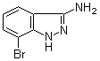 结构式 CAS# 1234616-28-4, 7-溴-1H-吲唑-3-胺