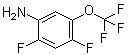 结构式 CAS# 123572-59-8, 3-氨基-4,6-二氟(三氟甲氧基)苯