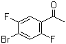 structure of CAS# 123942-11-0, 4'-Bromo-2',5'-difluoroacetophenone;1-(4-Bromo-2,5-difluorophenyl)ethanone