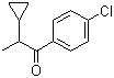 structure of CAS# 123989-29-7, 1-(4-Chlorophenyl)-2-cyclopropylpropan-1-one