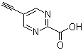 结构式 CAS# 1240606-56-7, 5-乙炔基-2-嘧啶羧酸