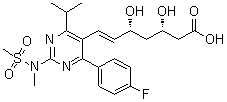 结构式 CAS# 1242184-42-4, (3S,5R)-瑞舒伐他汀
