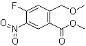结构式 CAS# 1243164-13-7, 4-氟-2-(甲氧基甲基)-5-硝基苯甲酸甲酯