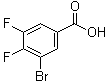 结构式 CAS# 1244642-73-6, 3-溴-4,5-二氟苯甲酸