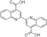 结构式 CAS# 1245-13-2, 2,2'-联喹啉-4,4'-二羧酸