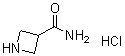 结构式 CAS# 124668-45-7, 3-吖丁啶甲酰胺单盐酸盐