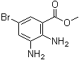 structure of CAS# 1248541-63-0, 2,3-Diamino-5-bromobenzoic acid methyl ester