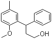 结构式 CAS# 124936-75-0, 3-(2-甲氧基-5-甲基苯基)-3-苯基丙醇