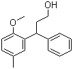 结构式 CAS# 124937-73-1, 3-(2-甲氧基-5-甲基苯基)-3-苯基-1-丙醇
