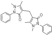 结构式 CAS# 1251-85-0, 二安替比林基甲烷