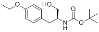 结构式 CAS# 1252686-29-5, 叔-丁基(S)-(1-(4-乙氧基苯基)-3-羟基丙烷-2-基)氨基甲酸酯