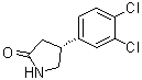 structure of CAS# 1252761-56-0, (4R)-4-(3,4-Dichlorophenyl)-2-pyrrolidinone