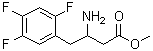 structure of CAS# 1253055-92-3, Methyl 3-amino-4-(2,4,5-trifluorophenyl)butanoate
