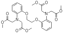 结构式 CAS# 125367-34-2, 1,2-双(2-氨基苯氧基)乙烷-N,N,N',N'-四乙酸四甲酯