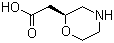 结构式 CAS# 1257854-99-1, (2S)-2-吗啉乙酸