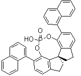 结构式 CAS# 1258327-08-0, (11aS)-10,11,12,13-四氢-5-羟基-3,7-二-1-萘基-二茚并[7,1-de:1',7'-fg][1,3,2]二氧磷杂八环-5-氧化物