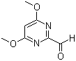 structure of CAS# 125966-89-4, 4,6-Dimethoxypyrimidine-2-carbaldehyde;4,6-Dimethoxypyrimidine-2-carboxaldehyde