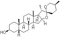 structure of CAS# 126-19-2, Sarsasapogenin;Parigenin; (25S)-Spirostan-3b-ol; (25S)-5beta-Spirostan-3beta-ol