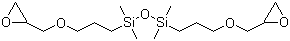 structure of CAS# 126-80-7, 1,3-Bis(3-glycidoxypropyl)-1,1,3,3-tetramethyldisiloxane;1,3-Bis(3-glycidyloxypropyl)tetramethyldisiloxane; 1,3-Bis[3-(2,3-epoxypropoxy)propyl]tetramethyldisiloxane; 1,3-Bis[3-(glycidyloxy)propyl]-1,1,3,3-tetramethyldisiloxane; 1,3-Di(3-glycidoxypropyl)-1,1,3,3-tetramethyldisiloxane; NSC 93976
