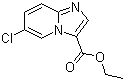 structure of CAS# 1260797-60-1, 6-Chloroimidazo[1,2-a]pyridine-3-carboxylic acid ethyl ester