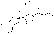 structure of CAS# 126085-91-4, Ethyl 5-(tributylstannyl)isoxazole-3-carboxylate;5-(Tributylstannyl)isoxazole-3-carboxylic acid ethyl ester
