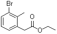 structure of CAS# 1261862-72-9, 3-Bromo-2-methylbenzeneacetic acid ethyl ester