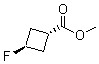 structure of CAS# 1262278-57-8, Methyl trans-3-fluorocyclobutanecarboxylate;trans-3-Fluorocyclobutanecarboxylic acid methyl ester