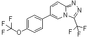 structure of CAS# 1262618-39-2, 6-[4-(Trifluoromethoxy)phenyl]-3-(trifluoromethyl)[1,2,4]triazolo[4,3-a]pyridine;GS 967