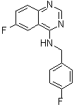 structure of CAS# 1262888-28-7, 4-((4-Fluorobenzyl)amino)-6-fluoroquinazoline