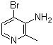 structure of CAS# 126325-48-2, 3-Amino-4-bromo-2-methylpyridine