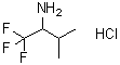 结构式 CAS# 1263282-44-5, 1,1,1-三氟-3-甲基丁烷-2-胺盐酸盐