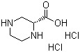 结构式 CAS# 126330-90-3, (R)-哌嗪-2-羧酸二盐酸盐