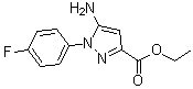 5-Amino-1-(4-fluorophenyl)-1H-pyrazole-3-carboxylic acid ethyl ester molecular structure (CAS 1264046-99-2)