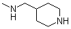 structure of CAS# 126579-26-8, N-Methyl-4-piperidinemethanamine