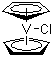 structure of CAS# 12701-79-0, Dicyclopentadienylchlorovanadium;Bis(cyclopentadienyl)vanadium chloride; Chlorobis(cyclopentadienyl)vanadium