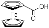 structure of CAS# 1271-42-7, Ferrocenecarboxylic acid;Carboxyferrocene; (Carboxycyclopentadienyl)cyclopentadienyliron