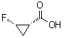 structure of CAS# 127199-14-8, (1S,2S)-2-Fluorocyclopropanecarboxylic acid;(+)-cis-2-Fluorocyclopropanecarboxylic acid; (1S,2S)-2-Fluorocyclopropane-1-carboxylic acid; (1S,2S)-2-Fluorocyclopropanecarboxylic acid