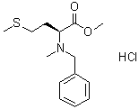 结构式 CAS# 1272754-99-0, N-甲基-N-(苯基甲基)-L-蛋氨酸甲酯盐酸盐
