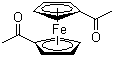 structure of CAS# 1273-94-5, 1,1'-Diacetylferrocene;Bis(acetylcyclopentadienyl)iron