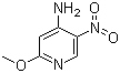 结构式 CAS# 127356-38-1, 2-甲氧基-5-硝基吡啶-4-胺