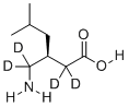 结构式 CAS# 1276197-54-6, (S)-普瑞巴林-d4