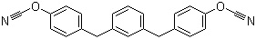 structure of CAS# 127667-44-1, 4,4'-[1,3-Phenylenebis(1-methyl-ethylidene)]bisphenyl cyanate;Bisphenol M cyanate ester