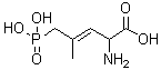 structure of CAS# 127910-31-0, (3E)-2-Amino-4-methyl-5-phosphono-3-pentenoic acid;CGP 37849