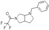 structure of CAS# 1279822-87-5, 2,2,2-Trifluoro-1-[hexahydro-1-(phenylmethyl)pyrrolo[3,4-b]pyrrol-5(1H)-yl]ethanone