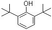 结构式 CAS# 128-39-2, 2,6-二叔丁基苯酚; 2,6-二(1,1-二甲基乙基)苯酚; 2,6-二叔丁基酚; 2,6二特丁基苯酚